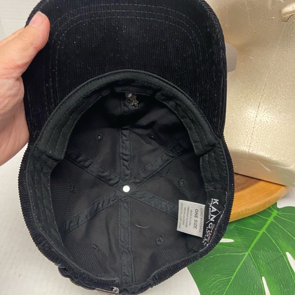 Kangol Unisex Black Corduroy Baseball Cap - Picture 6 of 7